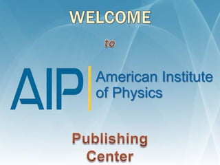 American Institute
of Physics
 