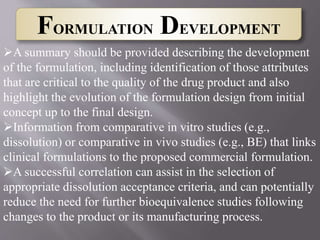 Identify Formulation ICH Q8