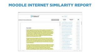 MOODLE INTERNET SIMILARITY REPORT
 