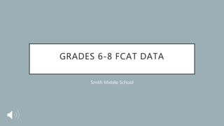 GRADES 6-8 FCAT DATA
Smith Middle School
 