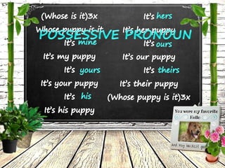 Possessive Pronoun Demonstration | PPTX
