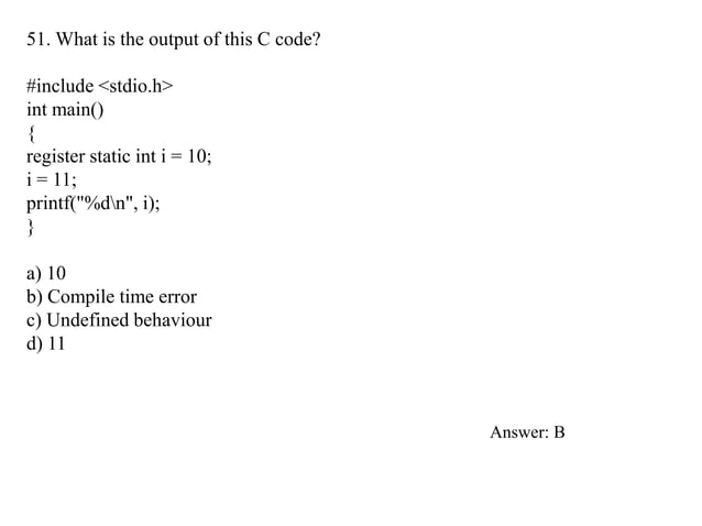 Part - 3 Cpp programming Solved MCQ | PPT