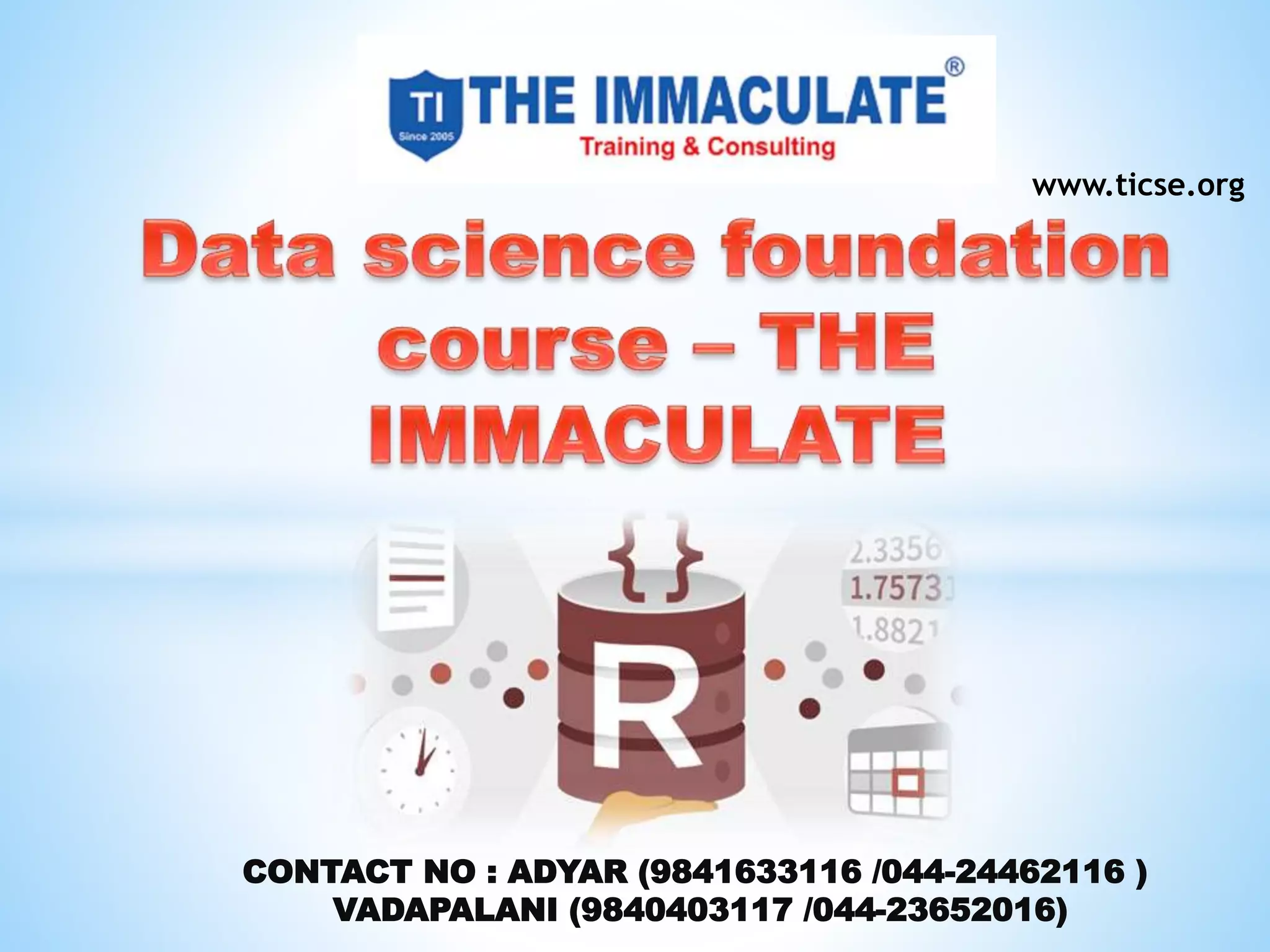 Data science Foundation Course. | PPT