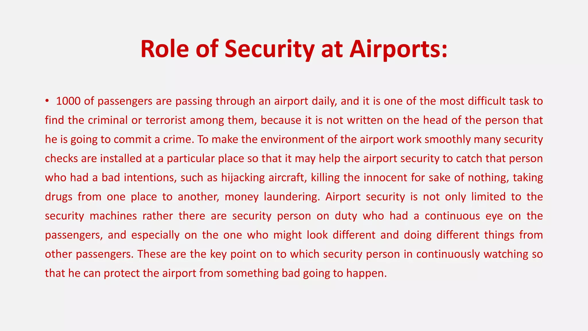 history of airport security PPT