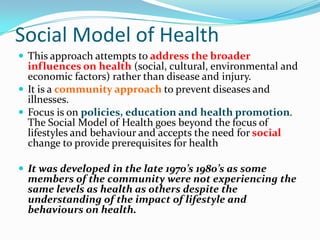 Models of Health