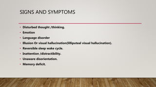 Visually Disturbed DELERIUM | PPT