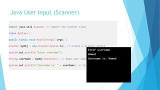 Java input Scanner | PDF