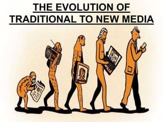 THE EVOLUTION OF
TRADITIONAL TO NEW MEDIA
 