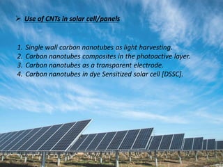 Carbon nanotubes based solar panel | PDF