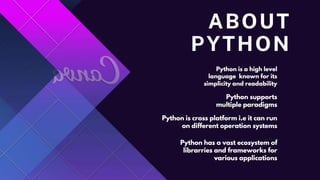Python Basics With Mini Projects | PPTX