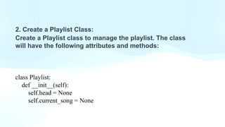 MUSIC PLAY LIST PROJECT report and power point presentation | PPTX