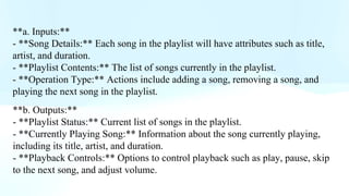 MUSIC PLAY LIST PROJECT report and power point presentation | PPTX