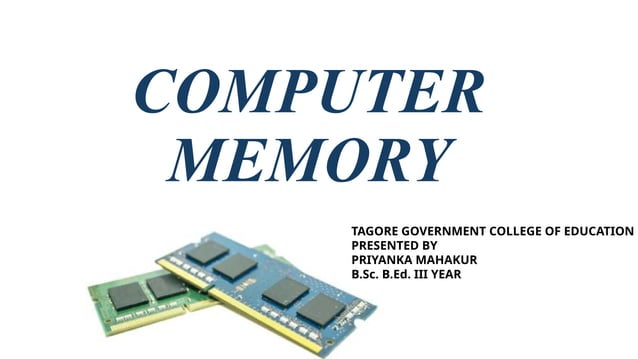 Computer memory and it's types | PPT