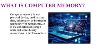 Computer memory and it's types | PPT