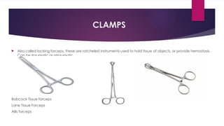 Operating room instruments are tools used by surgeons to perform ...