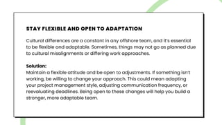 Bridging Cultural Differences for Stronger Offshore Teams | PDF