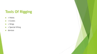 Presentation on rigging and lifting ppt.. | PDF