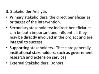 An introduction to socio-economic and gender analysis