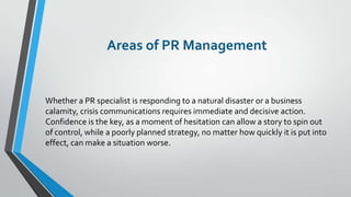 Pr Risk Management Areas of PR Management | PPTX