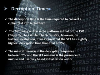 Secure Encryption Technique (SET): A Private Key Cryptosystem | PPTX