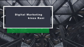 Digital Marketing
kinza Rani
 