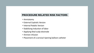 PROCEDURE RELATED RISK FACTORS
 