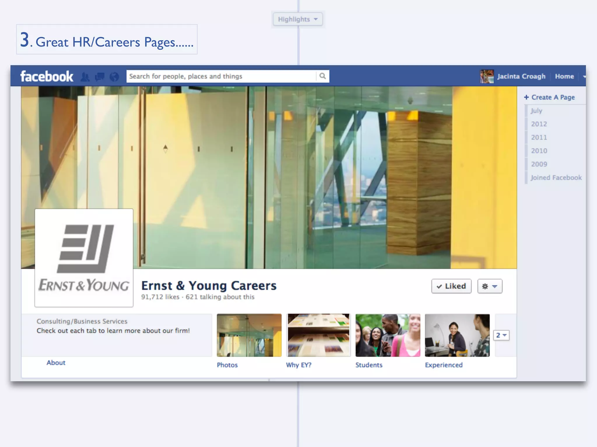 3. Great HR/Careers Pages......
 