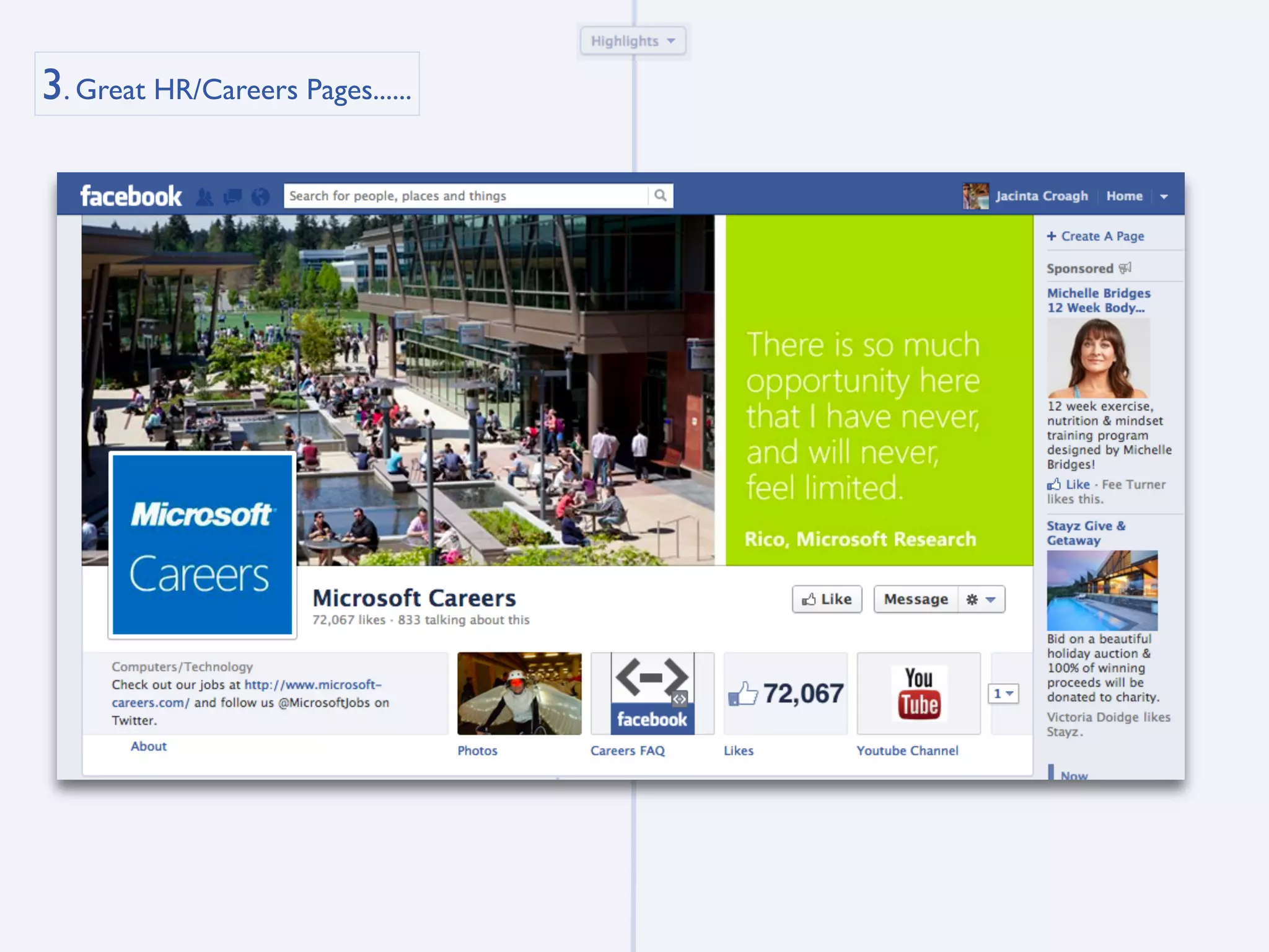 3. Great HR/Careers Pages......
 