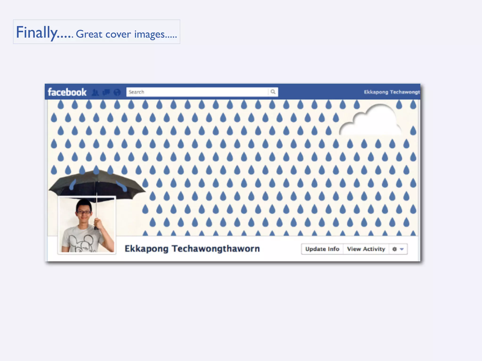 Finally..... Great cover images.....
 