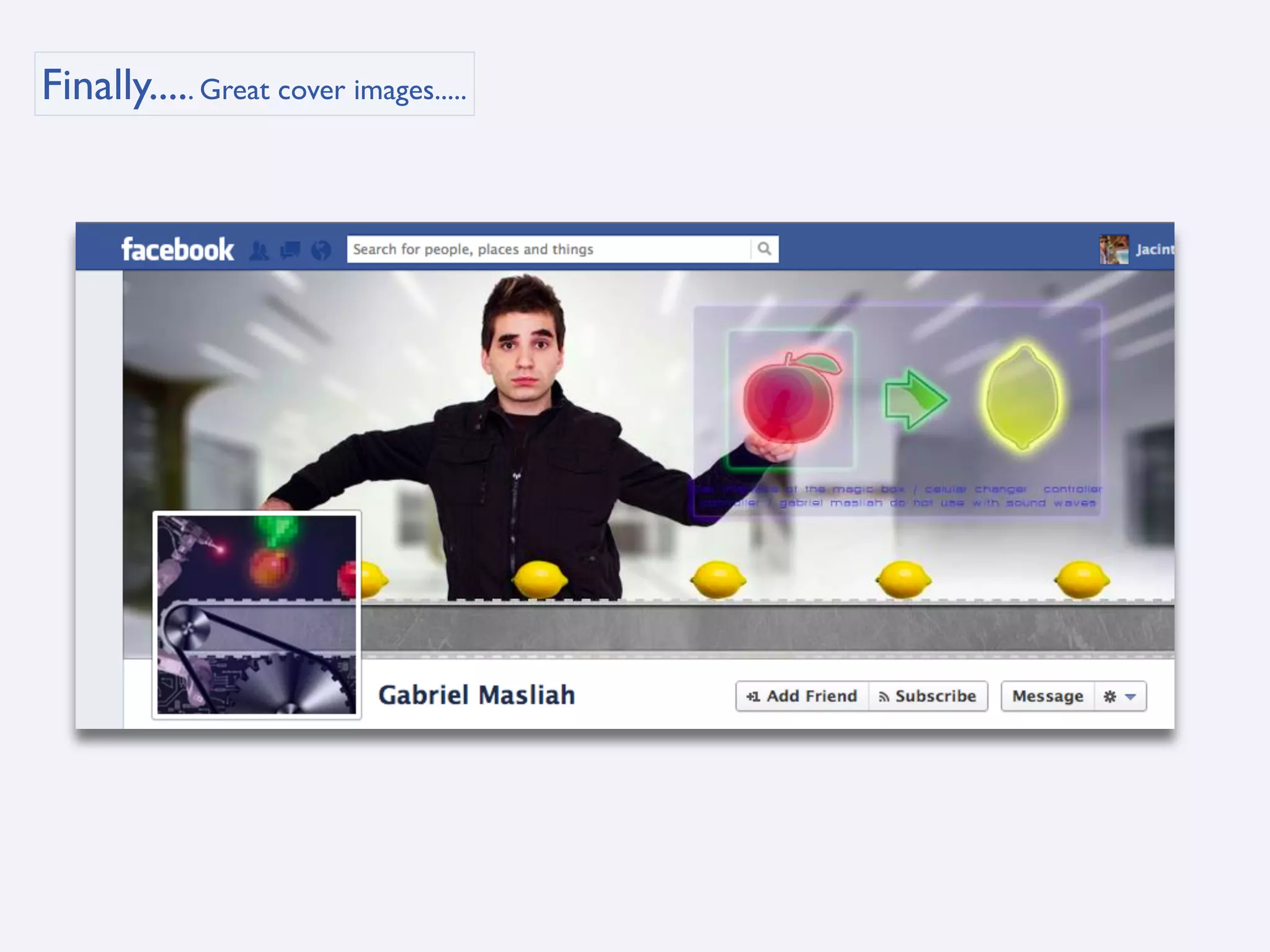 Finally..... Great cover images.....
 