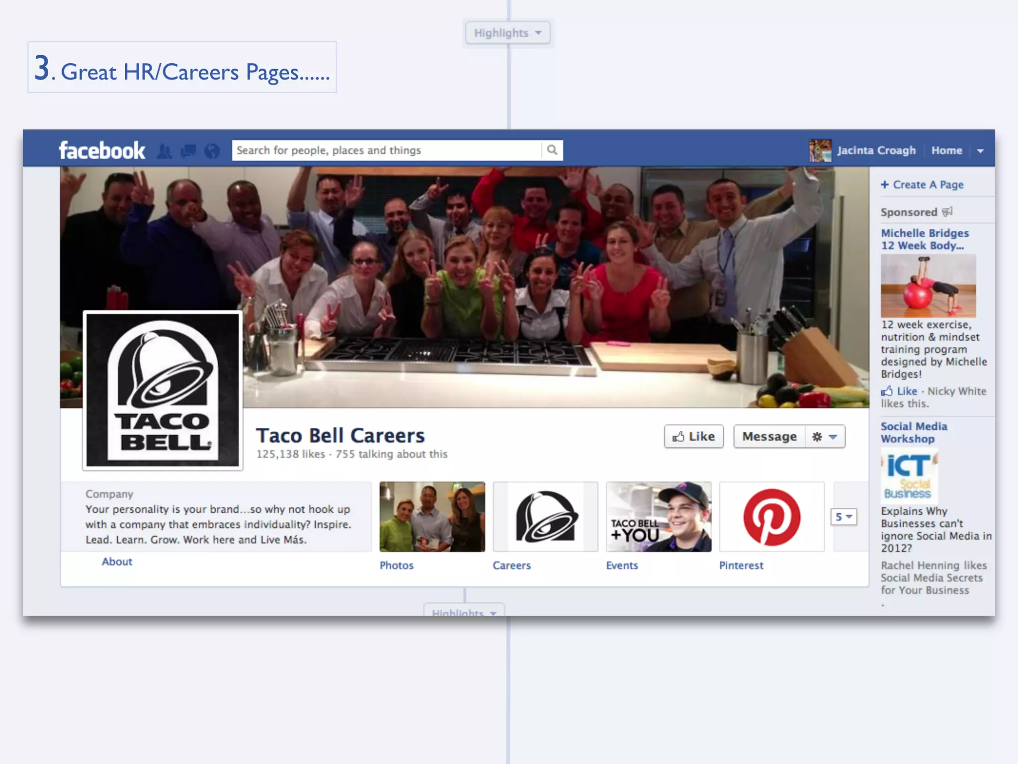 3. Great HR/Careers Pages......
 