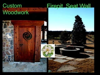 Firepit. Seat Wall. Custom Woodwork 