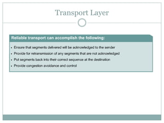 Transport Layer
 
