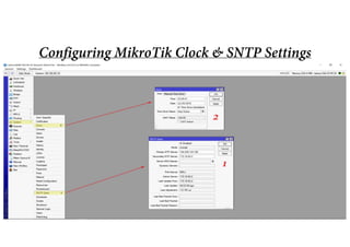 Configuring MikroTik Clock & SNTP Settings
 