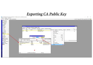 Exporting CA Public Key
 