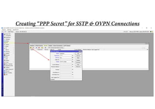 Creating “PPP Secret” for SSTP & OVPN Connections
 