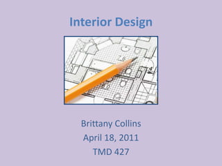 Interior Design Brittany Collins April 18, 2011 TMD 427 