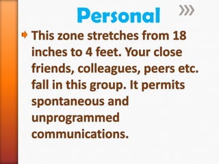 Presentation prxemics chronemics | PPTX