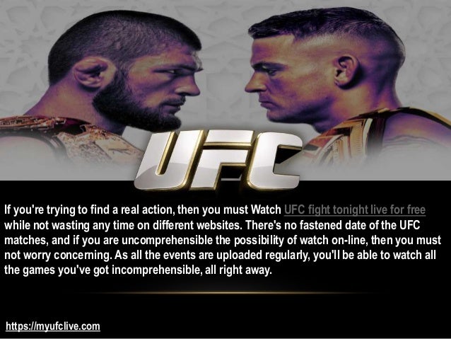 ufc fight tonight live for free