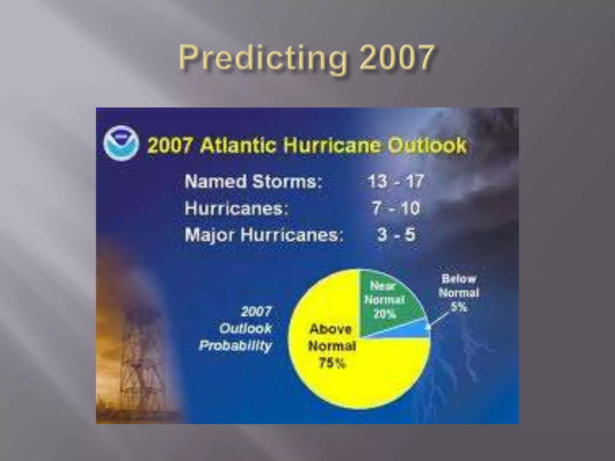 A hurricane causes heavy rain, storm waves and the heavy rain causes floods