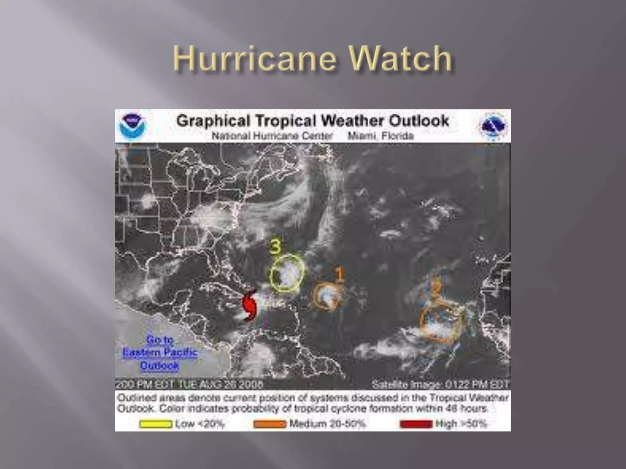 Storm with winds +74 mph or 119.4 kmph are hurricanesPredicting 2008