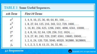 4.1 Sequences
 