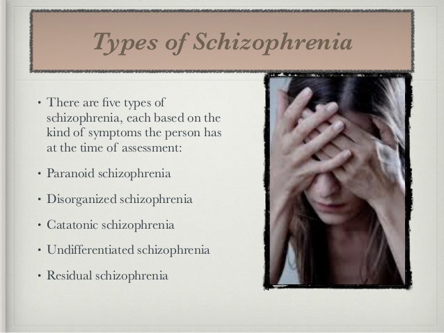 type of schizophrenia.