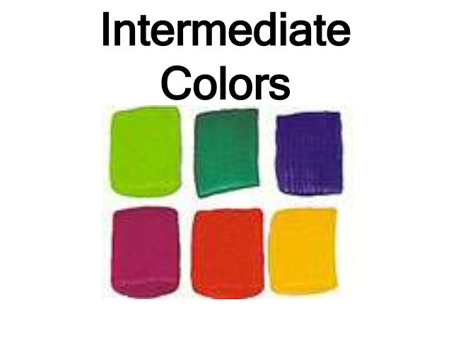 what colors are intermediate colors