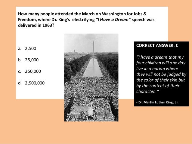 Martin Luther King Day Quiz