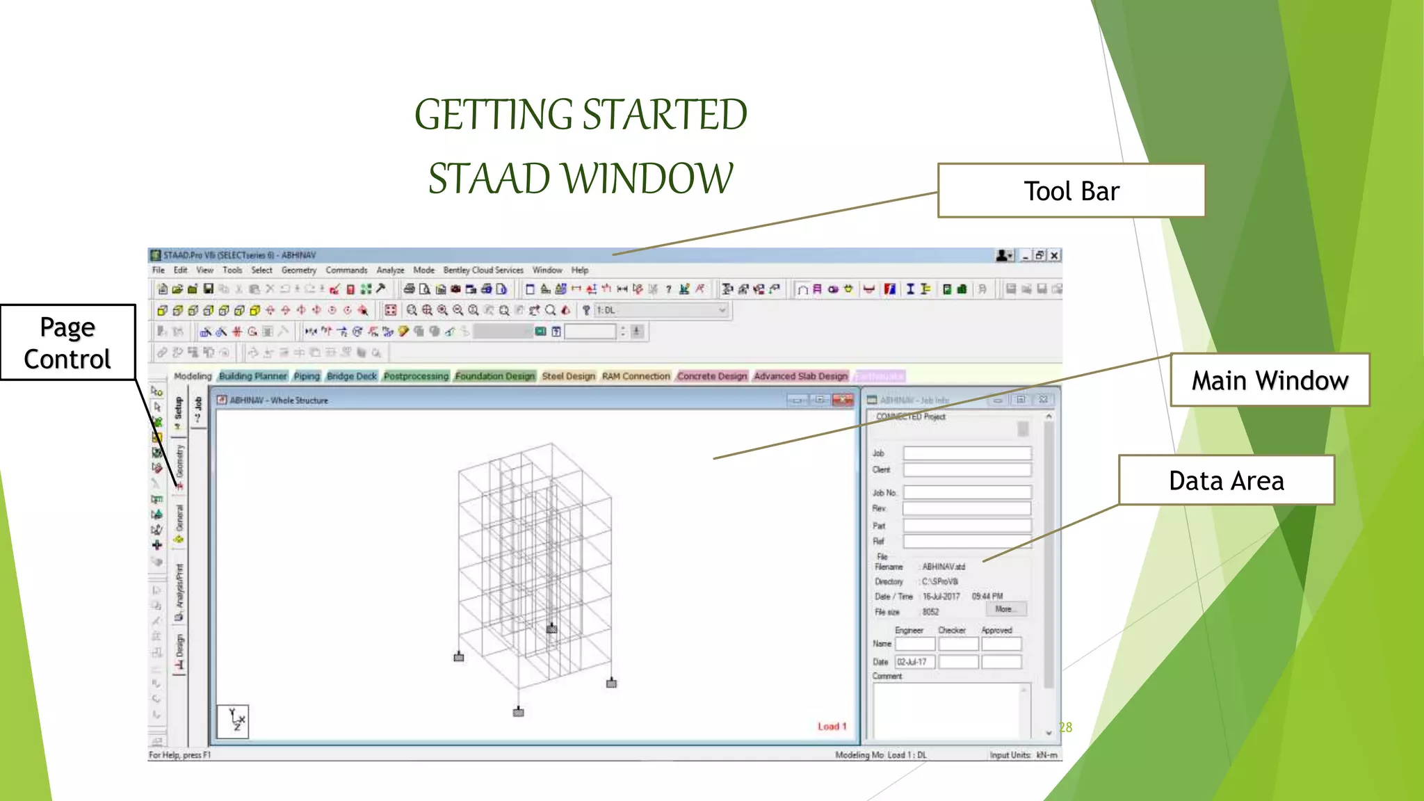 ANALYSIS AND DESIGN OF G+3 STOREY BUILDING USING STAAD PRO vi8 Software ...