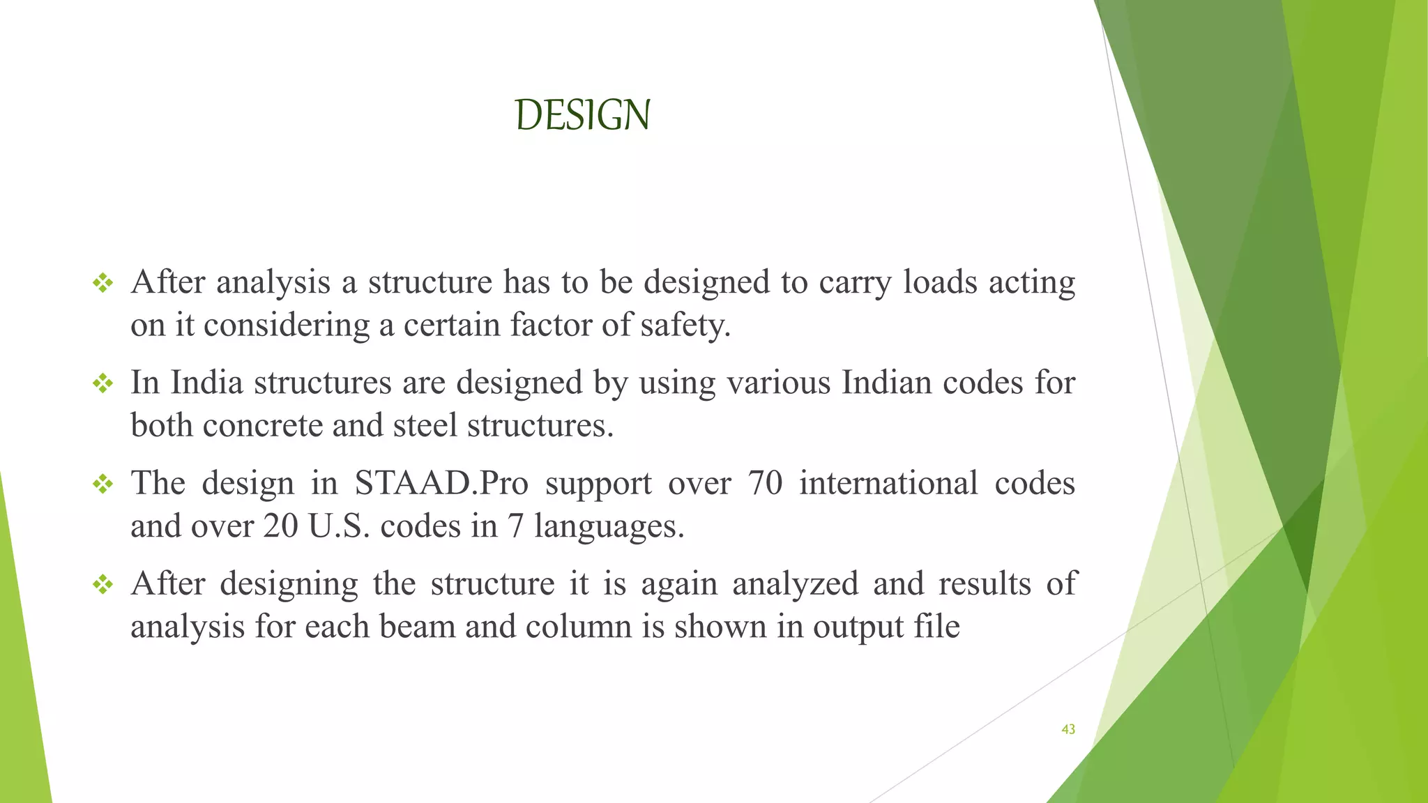 ANALYSIS AND DESIGN OF G+3 STOREY BUILDING USING STAAD PRO vi8 Software ...