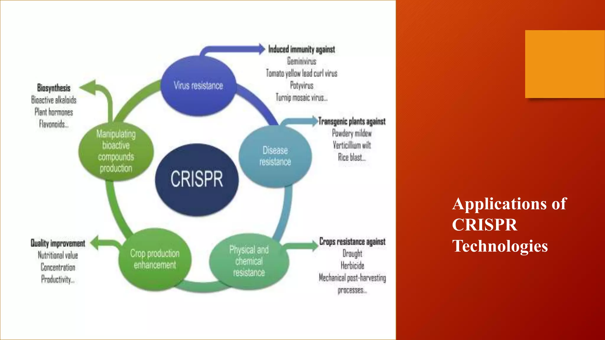 Applications of
CRISPR
Technologies