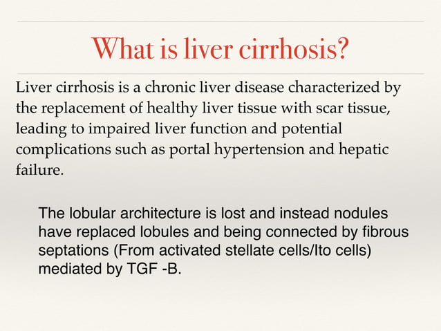Liver Cirrhosis Pdf