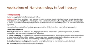 Nanotechnology In Food industry , Applications, Future prospects ...